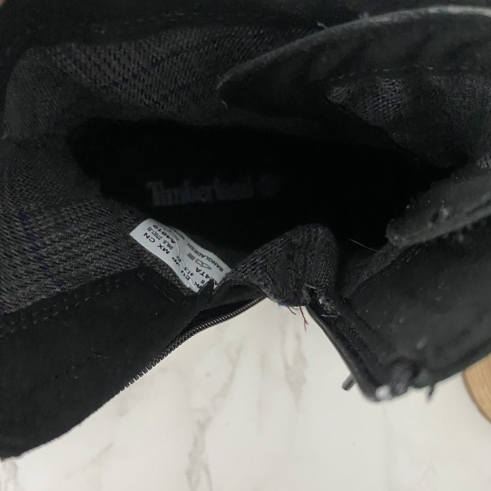 Timberland Sienna High Lace-Up Waterproof Boots Sz 10 Black Leather Heeled - Picture 12 of 15